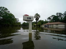 Fotos muestran vecindarios inundados por la tormenta tropical Claudette en la costa del Golfo