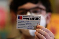 Chile inicia estudio para aplicar tercera dosis de vacuna del COVID-19