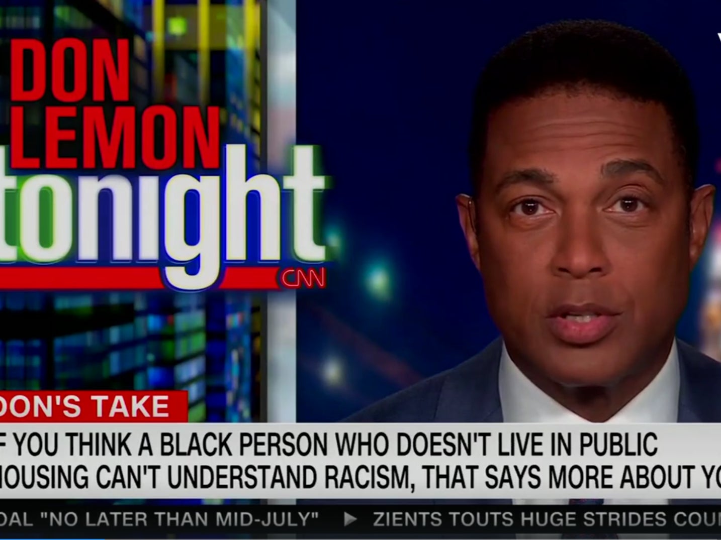 Don Lemon responde a Tucker Carlson sobre críticas por su situación racial