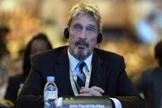 Abogado: Muerte de McAfee sorprendió a su familia