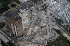 Colapso de edificio en Miami: rescatistas escuchan “lo que suena como golpes” mientras buscan a desaparecidos