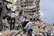 Colapso de edificio en Miami: incendio obstaculiza esfuerzos de rescate mientras se considera evacuar edificio hermano