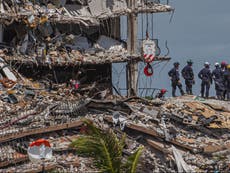 Rescatistas en Miami todavía creen que pueden encontrar sobrevivientes en el quinto día  de búsqueda