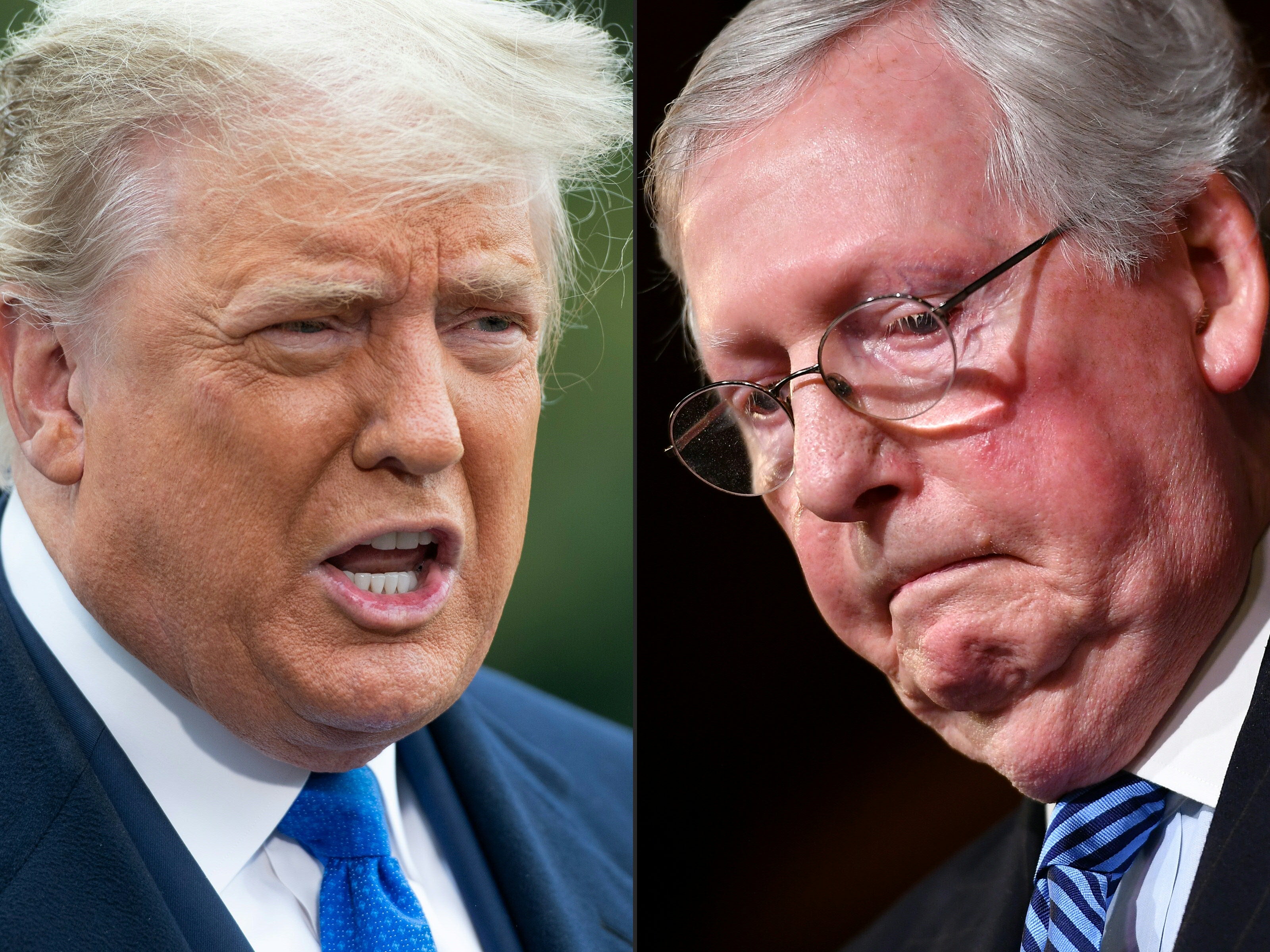 Trump reacciona con enojo a los informes de que McConnell pidió a Barr que dejara de difundir conspiraciones electorales