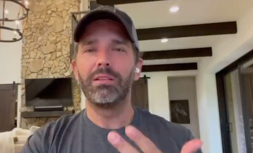 Donald Trump Jr se burló de Biden en un video extraño, pero redes defienden al presidente