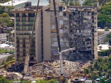 Revelan fotos escalofriantes del antes y después del colapso del edificio en Miami