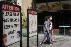 Los Ángeles restablece el enmascaramiento interior, mientras los funcionarios de salud pública luchan contra la variante Delta