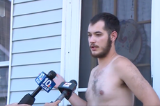 Manifestante es cuestionado por reportera acerca de su participación en la insurrección del Capitolio