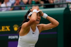 Adolescente británica Raducanu asombra en Wimbledon