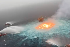 Incendio en el Golfo de México: dramático incendio renueva preocupación de seguridad para oleoductos de EE.UU.