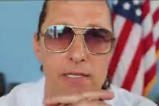 Matthew McConaughey dice que EE.UU. está “atravesando la pubertad” en su discurso del Día de la Independencia