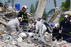 Tormenta amenaza rescate en edificio derruido en Florida