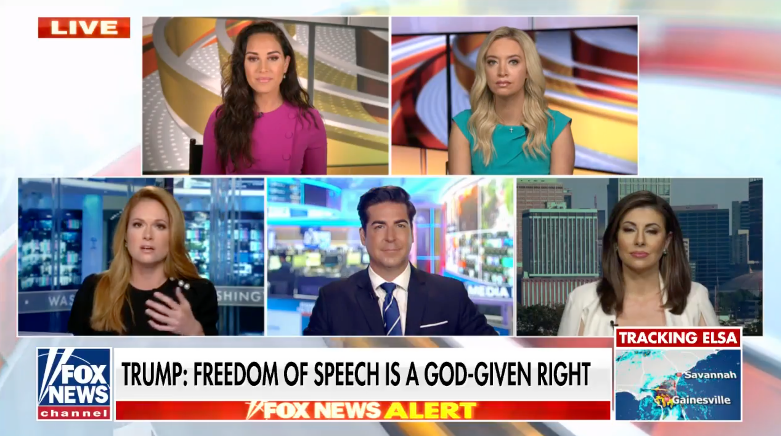 Presentadora de Fox News critica a sus colegas por adular a Trump y amarlo “como a una familia”