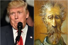 Redes se burlan de caricaturista que dibujó a Trump como Don Quijote