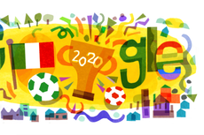 Google festeja el título de Italia en la Eurocopa con su Doodle del 12 de julio