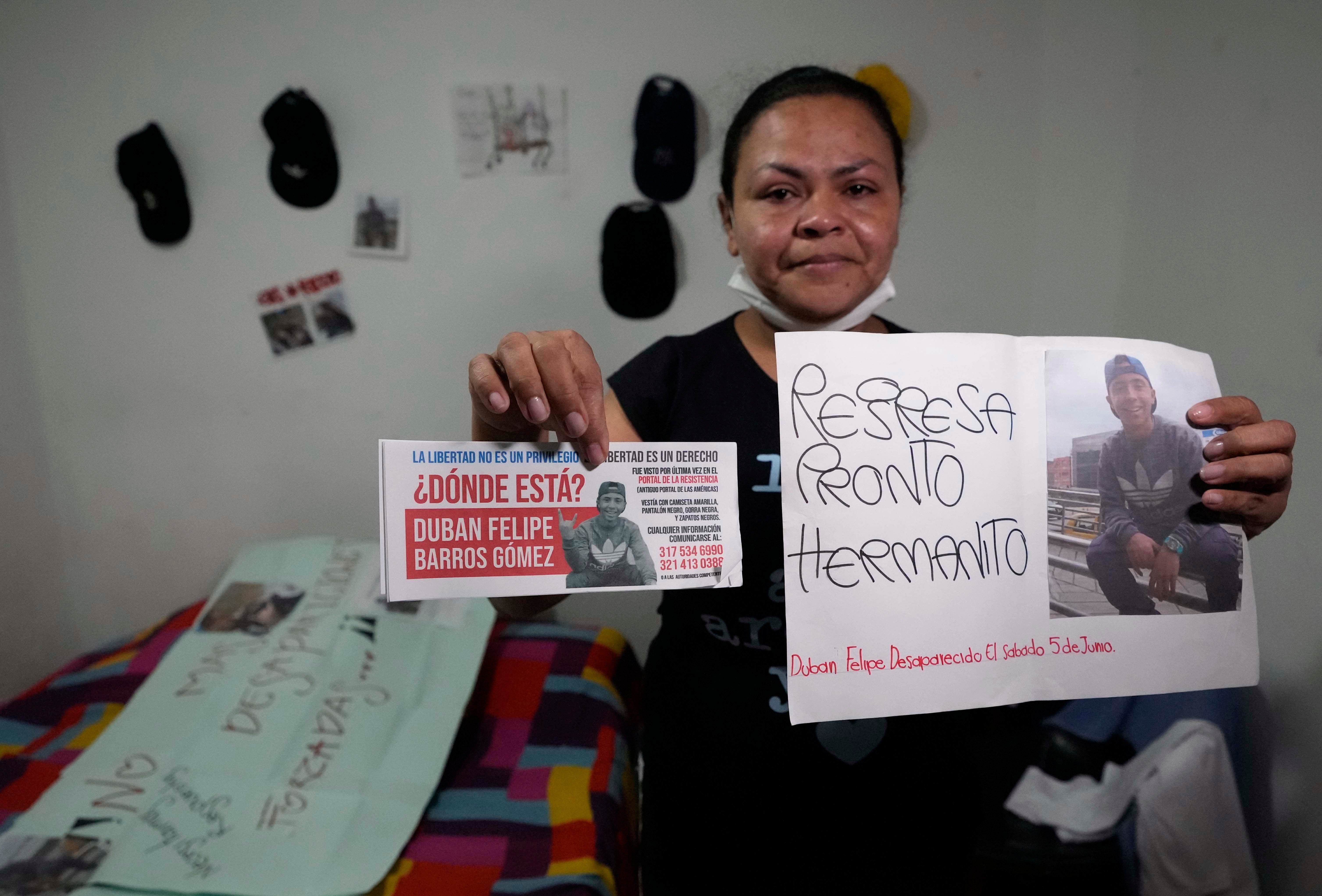 COLOMBIA-DESAPARECIDOS PROTESTAS