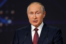 Putin dice que Ucrania solamente prosperaría junto a Rusia