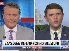 Demócrata de Texas secuestra la entrevista de Fox News por los derechos de voto, culpando a la cadena de impulsar la gran mentira de Trump