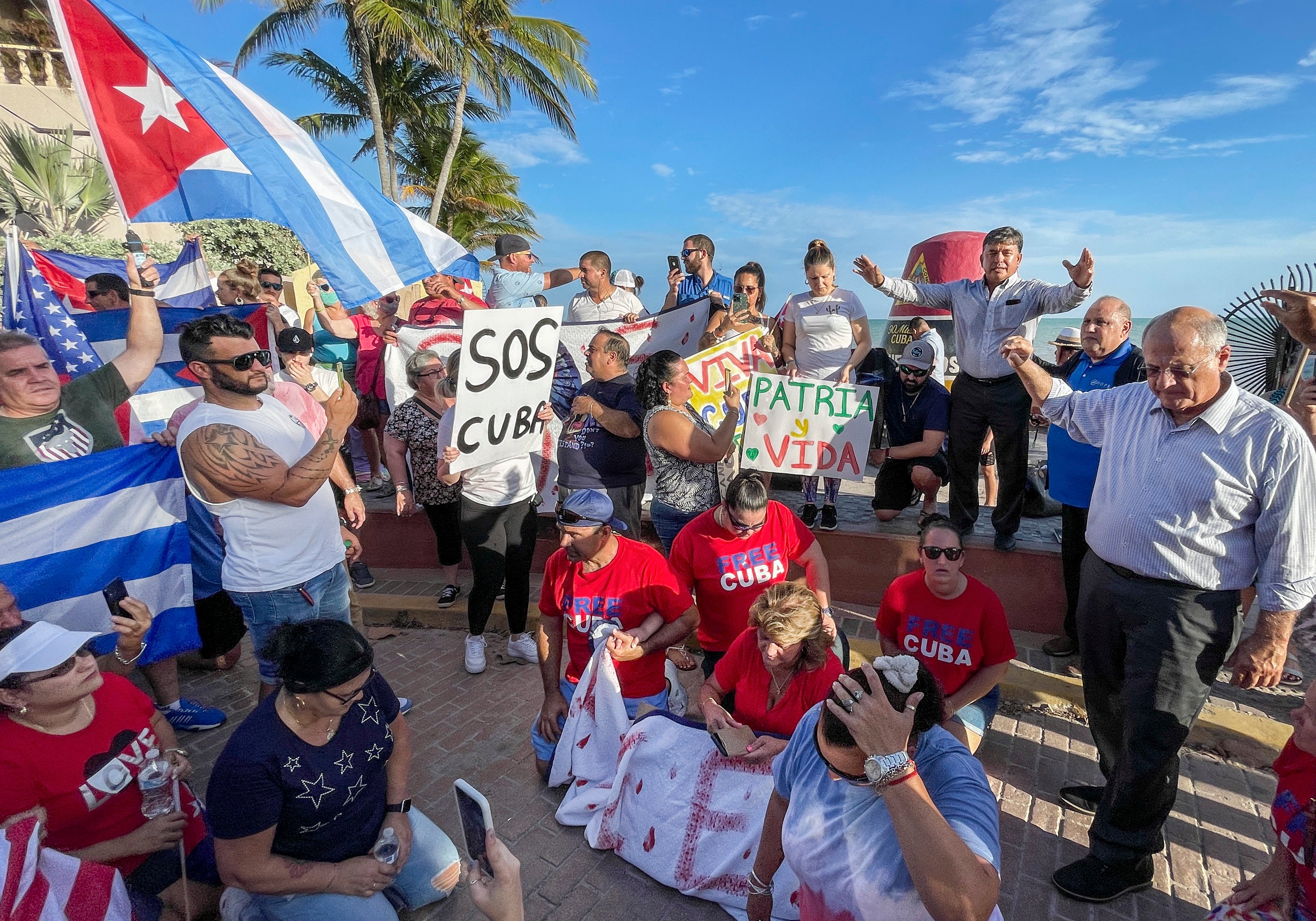 FLORIDA-CUBA PROTESTAS