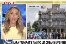 Lara Trump compara las luchas del pueblo cubano con la eliminación de Donald Trump de Twitter