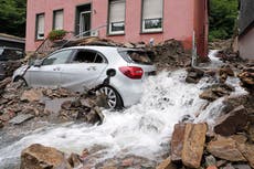 Inundaciones en Bélgica y Alemania dejan más de 60 muertos y casas destruidas