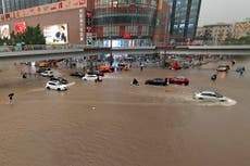 Torrenciales aguaceros causan inundaciones en China
