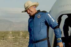 Jeff Bezos agradece a los trabajadores y clientes de Amazon por pagar su viaje al espacio