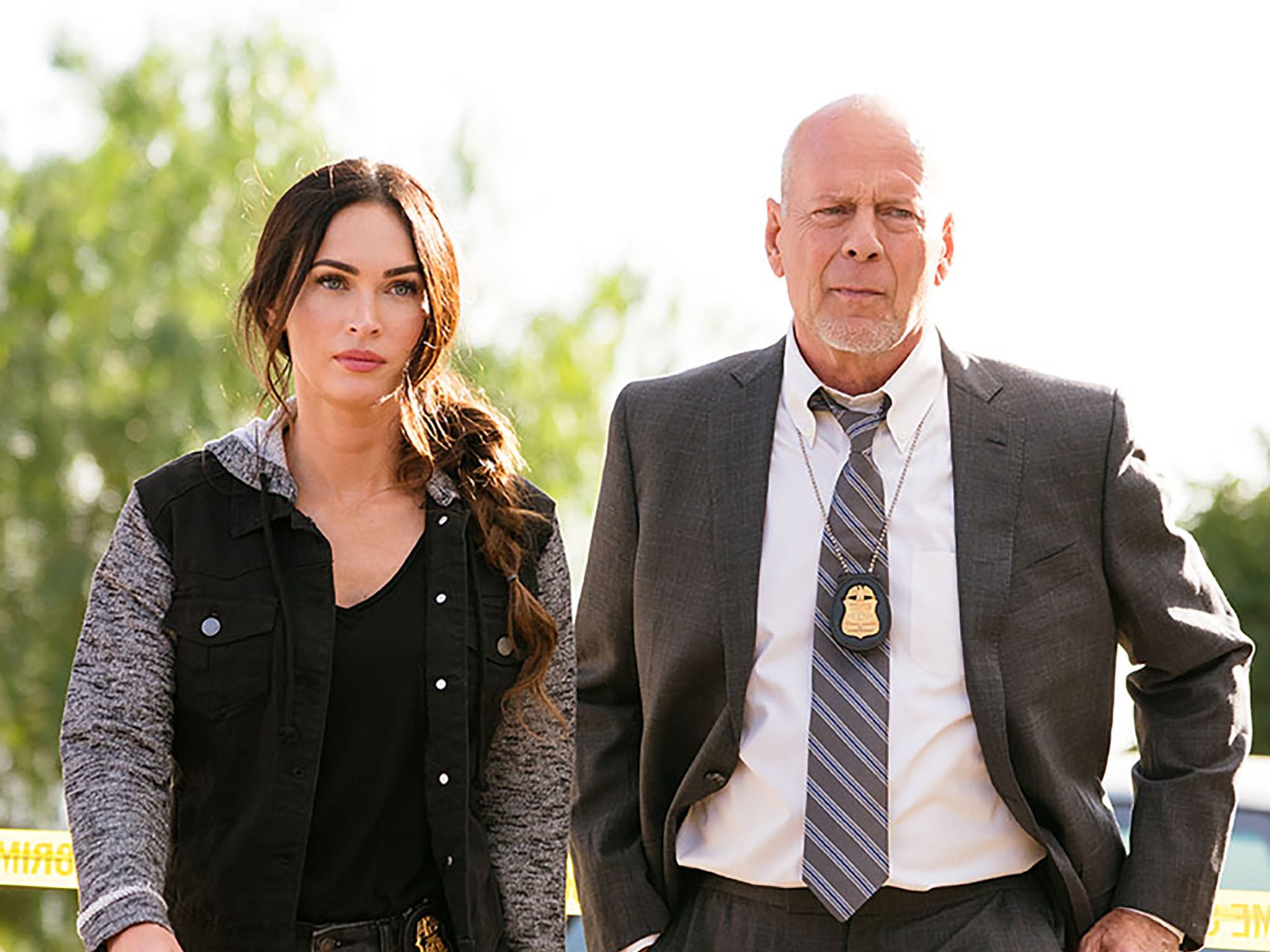 Megan Fox y Bruce Willis en 'Midnight in the Switchgrass'