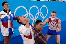 Equipo ruso gana el oro por equipos en gimnasia masculina