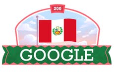 Google festeja el bicentenario de independencia de Perú con su Doodle del 28 de julio