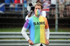 Lewis Hamilton critica decisión de la F1 de reprender a Sebastian Vettel por camiseta LGBTQ+