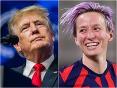 Trump tacha a la selección femenina de fútbol de EE UU de “maníacas de izquierdas” y juzga a Rapinoe