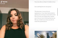 Mujer comparte su “vergonzosa” experiencia al negársele la entrada a un autobús de fiesta debido a su peso