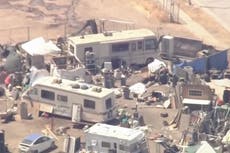 Campamento para personas sin hogar se construye en sitio destinado a campus de Apple en San José