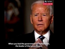 ABC acusado de editar engañosamente cita en entrevista de Biden sobre Afganistán