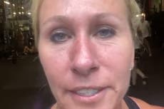 Marjorie Taylor Greene lanza un ataque grosero contra Biden en un extraño video de gimnasio
