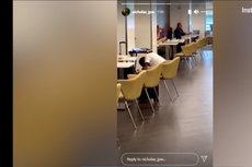 Rudy Giuliani ridiculizado por afeitarse públicamente mientras comía en el aeropuerto