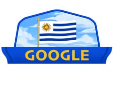 Google festejó la independencia uruguaya con su Doodle del 25 de agosto