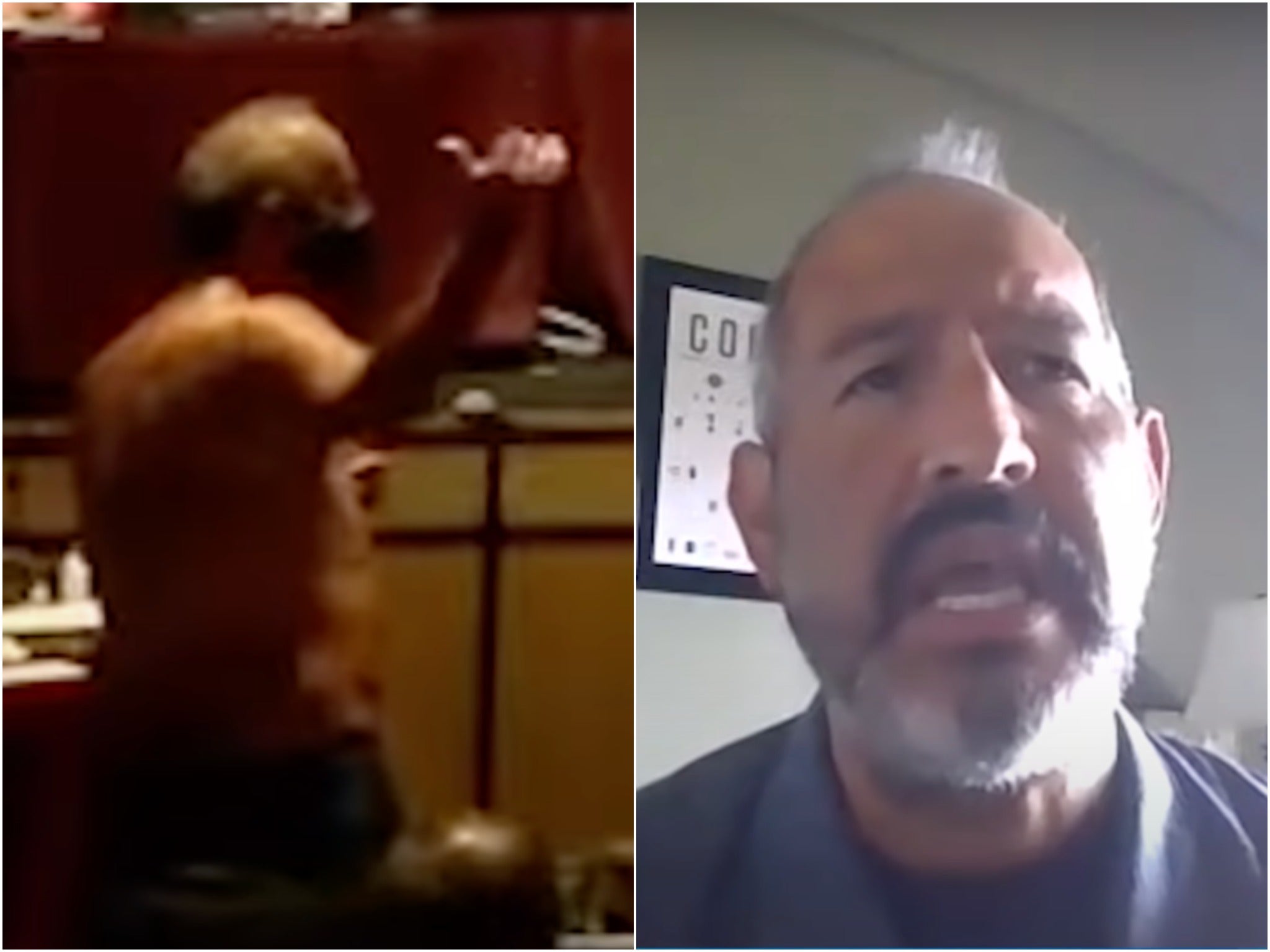 Padre de familia en Texas se quita la ropa durante junta escolar para abogar por el uso de mascarillas