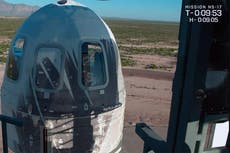 Blue Origin lanza al espacio obra de arte pintada en cápsula