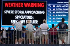 Tormenta eléctrica obliga a suspender BMW Championship