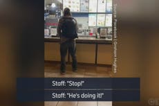 Hombre orina el mostrador de un restaurante de comida rápida después de que le dijeran que usara mascarilla