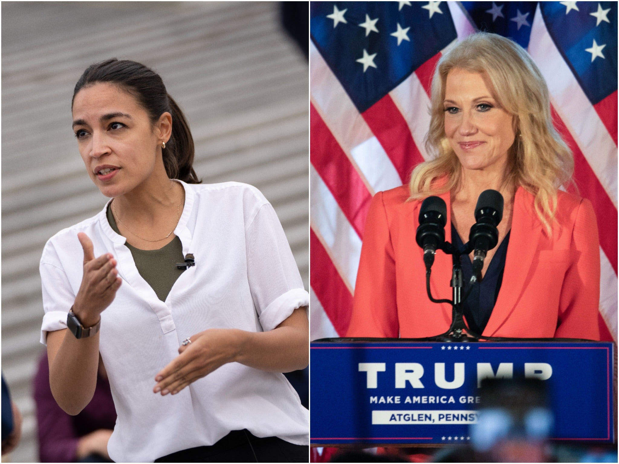 AOC critica a Kellyanne Conway por negarse a renunciar a la junta de la Academia de la Fuerza Aérea