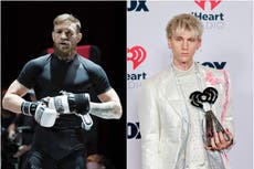 Conor McGregor niega altercado con Machine Gun Kelly, a quien el boxeador califica de “rapero vanilla boy”