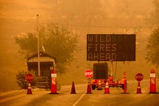 El fuego amenaza Parque Nacional de Secuoyas en California
