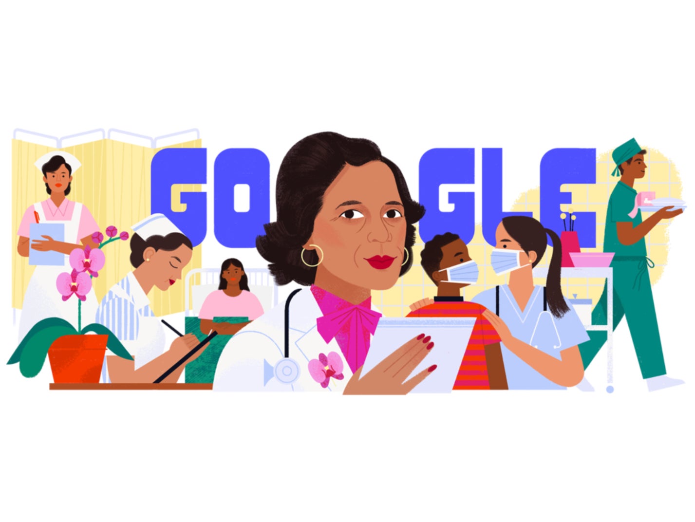 El buscador más grande del mundo honró la vida de Ildaura Murillo-Rohde, fundadora de la Asociación Nacional de Enfermeras Hispanas (NAHN) en Estados Unidos, con su Doodle del día.