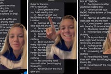 Mujer comparte lista de reglas que su novio le dio para la universidad, lo que la llevó a dejarlo