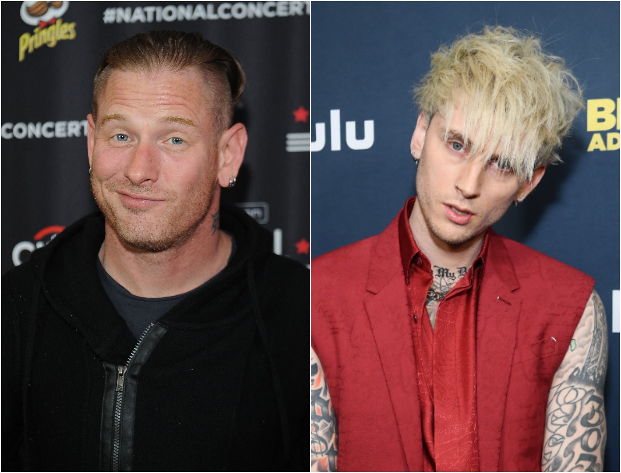 Vocalista de Slipknot comparte mensajes con Travis Baker en medio de pelea con Machine Gun Kelly