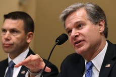 Investigaciones de terrorismo doméstico se han “multiplicado” en EE.UU. el último año, según el jefe del FBI