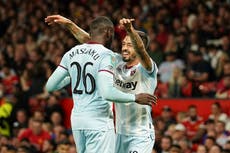 United, fuera de la Copa de Liga; cae ante West Ham